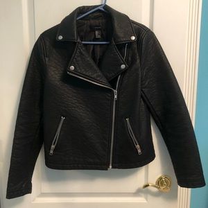 Forever 21 Small Black Faux Leather Jacket